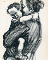 mother with child-kathe kollwitz